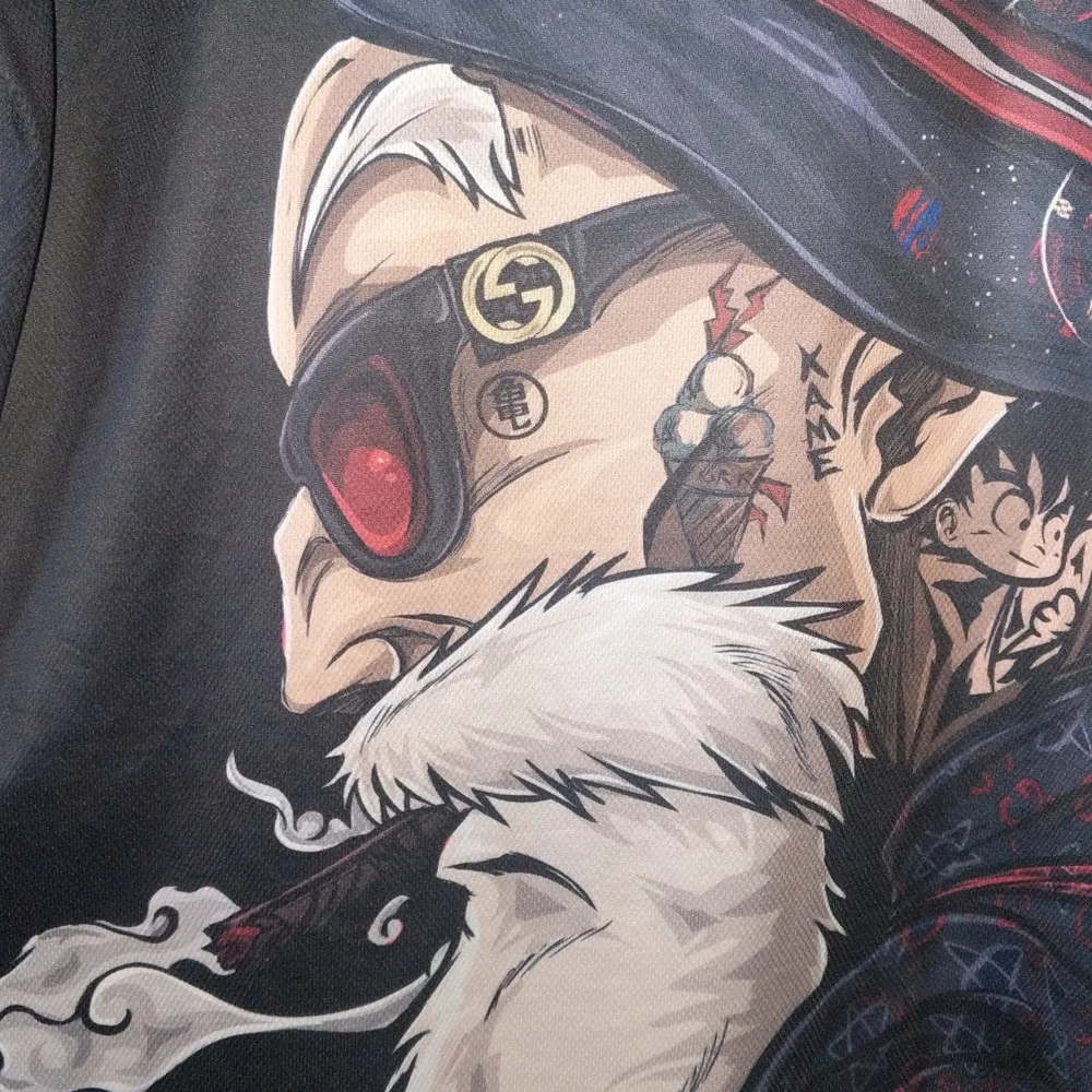 Master Roshi Dragonball Men's Lightweight Graphic Tee Shirt Size 3XL - Picture 3 of 8